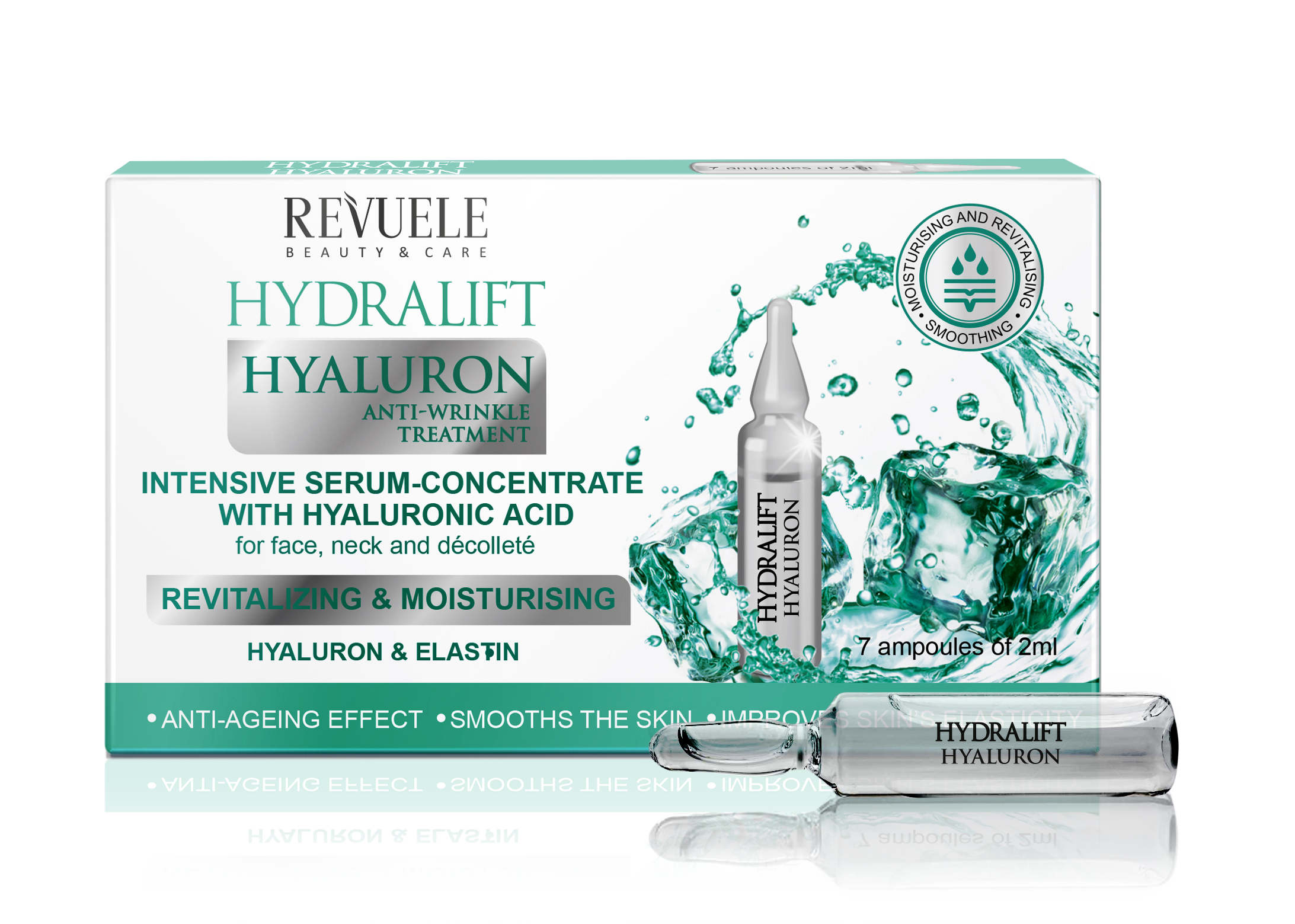 AMPOULES HYDRALIFT HYALURON INTENSIVE SERUM-CONCENTRATE WITH HYALURONIC ACID FOR FACE, NECK AND DÉCOLLETÉ 7X2ML
