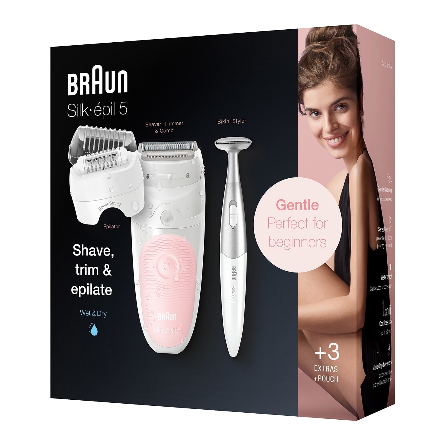 Silk-épil 5-820 Wet & Dry Epilator