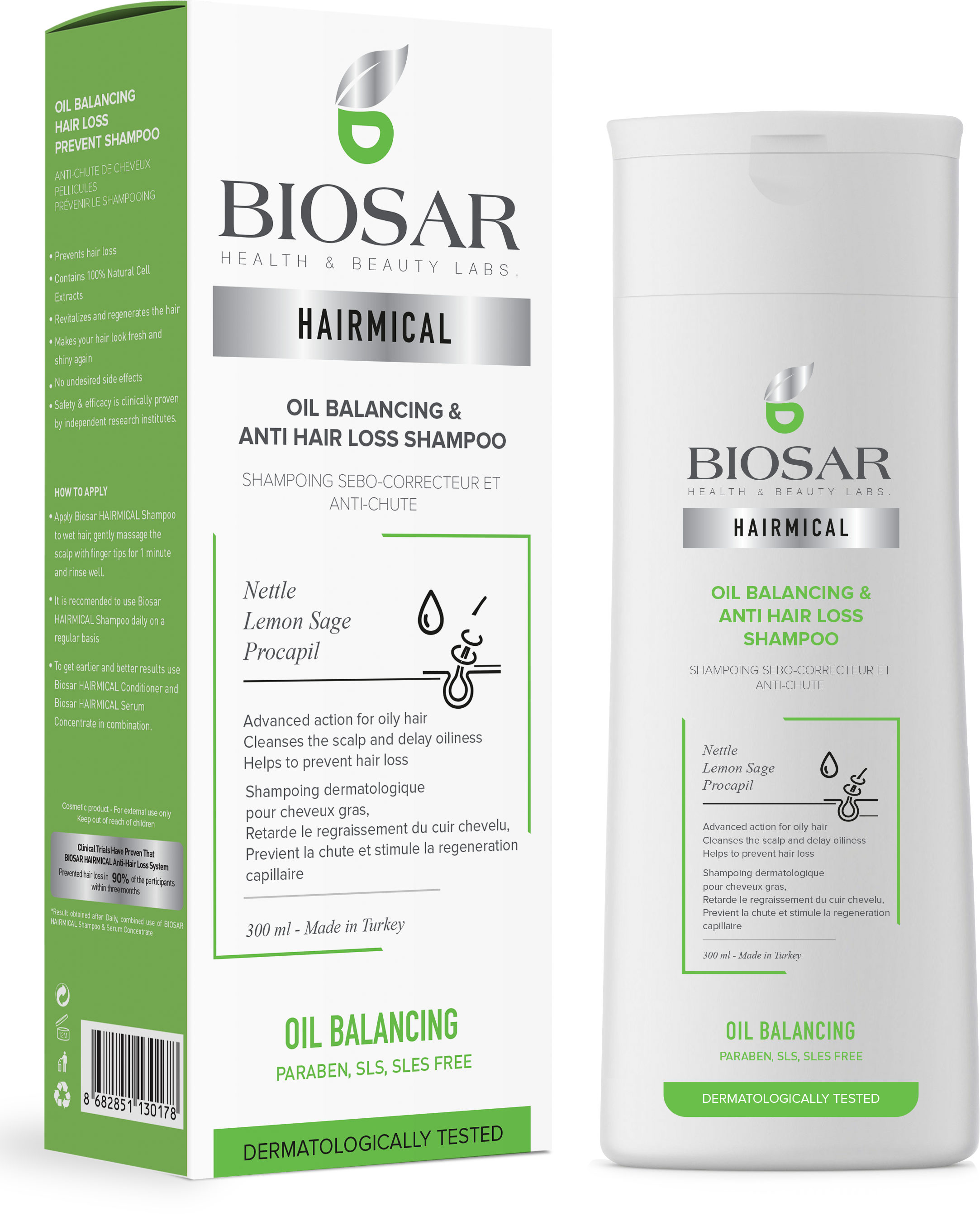 Oil Balancing Hair Loss Prevent Shampoo