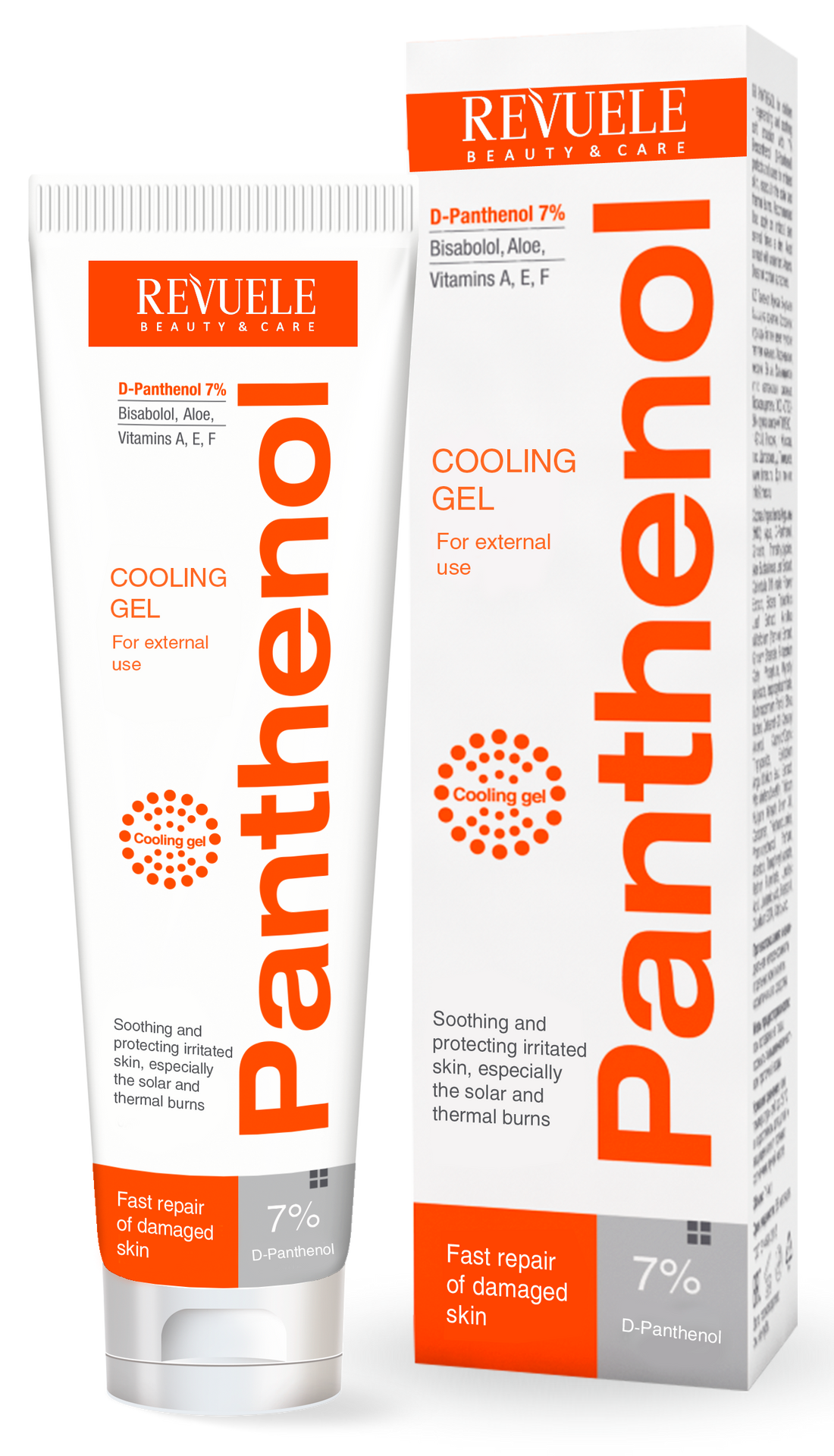 Panthenol Cooling Gel for solar and thermal burns