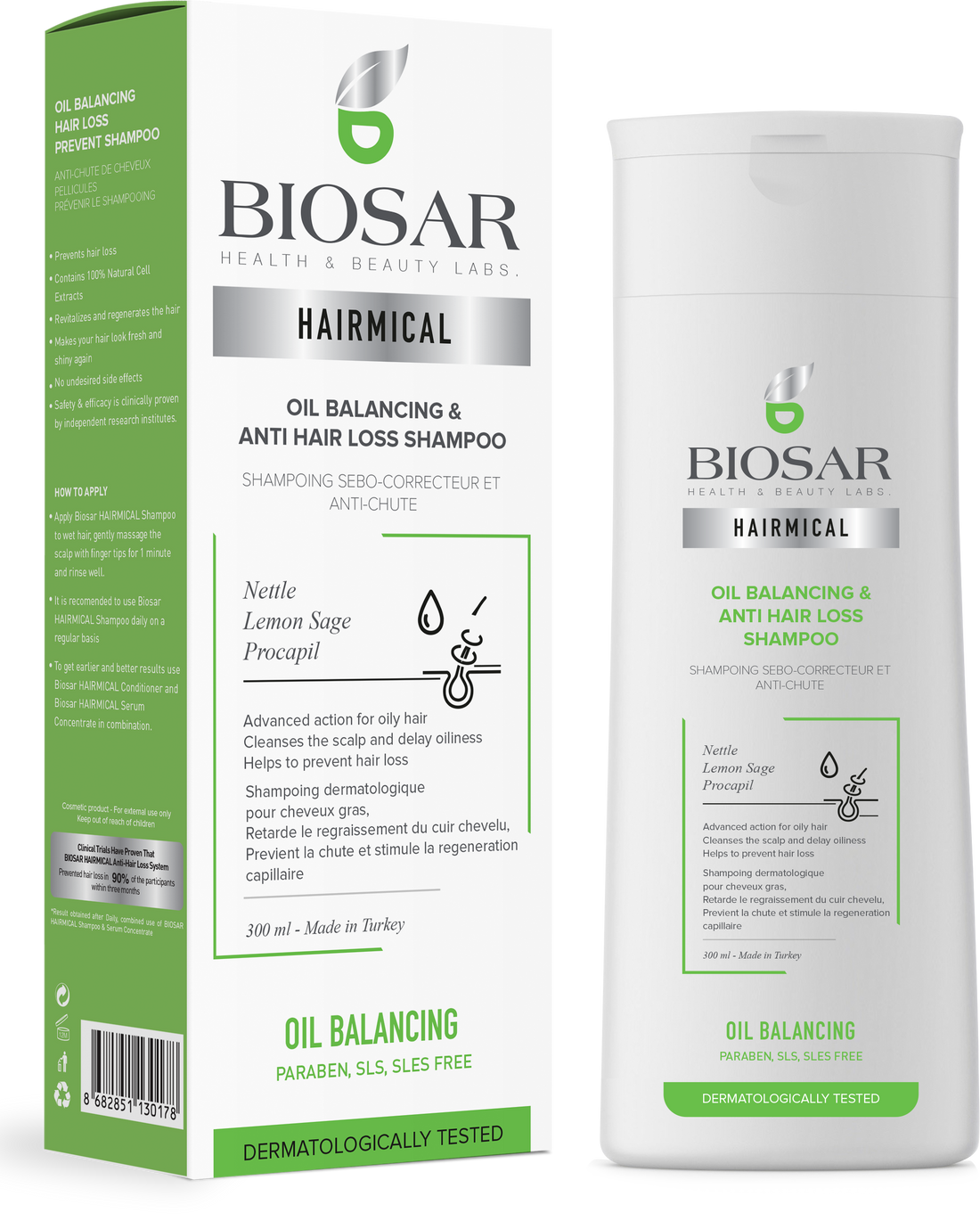 Oil Balancing Hair Loss Prevent Shampoo