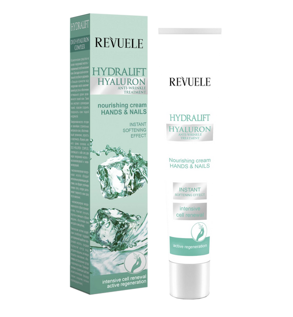 HYDRALIFT HYALURON HANDS &amp; NAILS NOURISHING CREAM INSTANT SOFTENING EFFECT